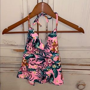 Girls Hawaiian Two Piece Swim Suit Vanilla/Beach